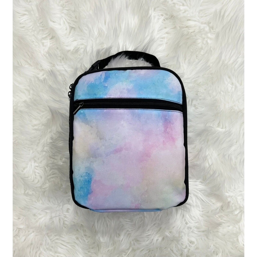 Pastel Watercolor Tie Dye Lunch Bag NEW 9"X10"